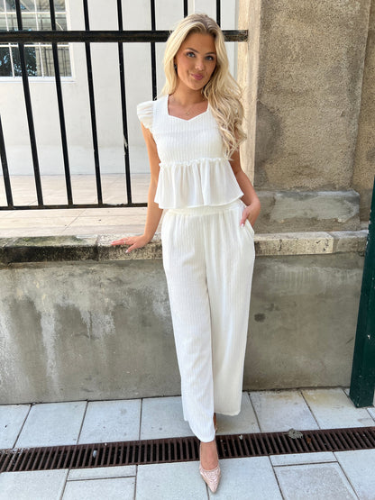 Flam Pearl White set