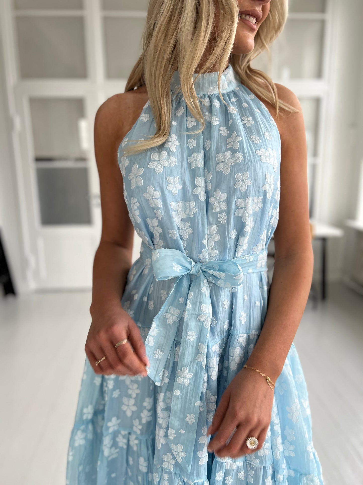 Lily McBee blue flower dress