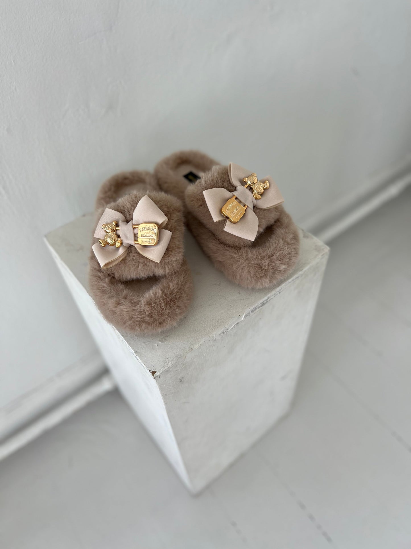 Bottine taupe slipper (9083)