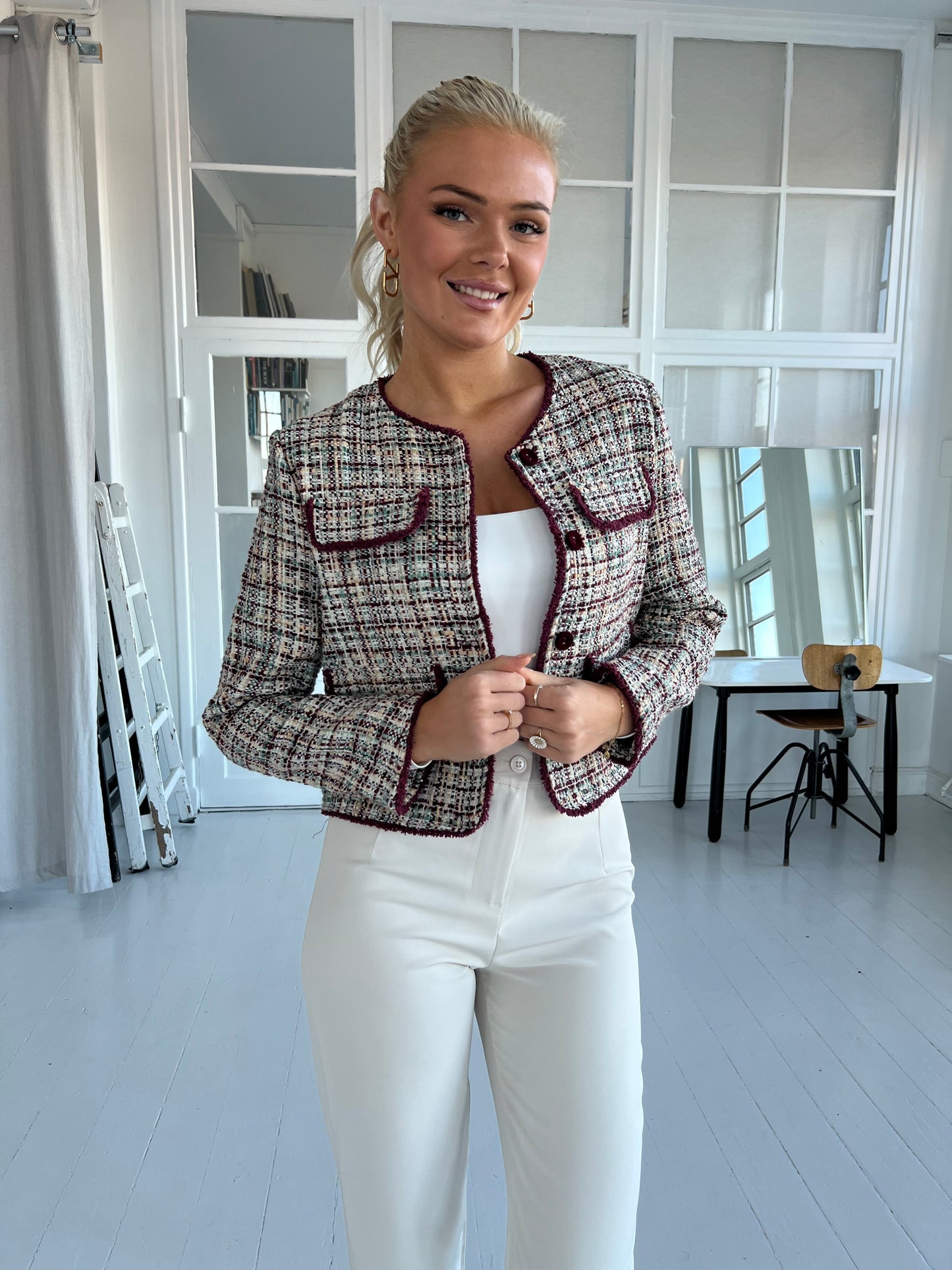 Elsa Bordeaux blazer (8149)