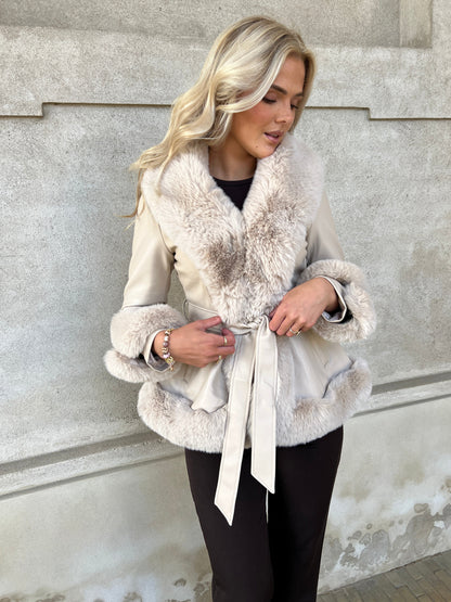 Flam beige jacket
