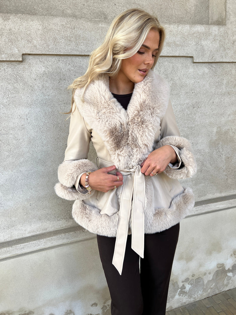 Flam beige jacket