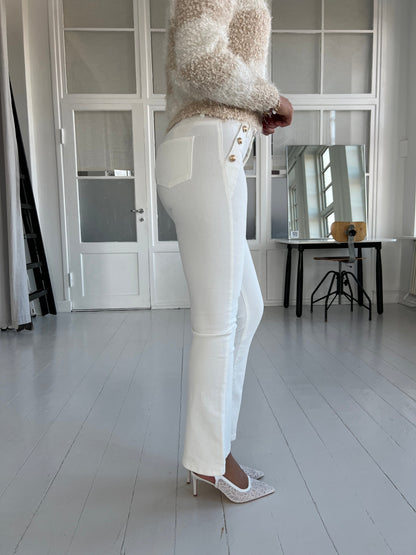 Redial White Flare Jeans