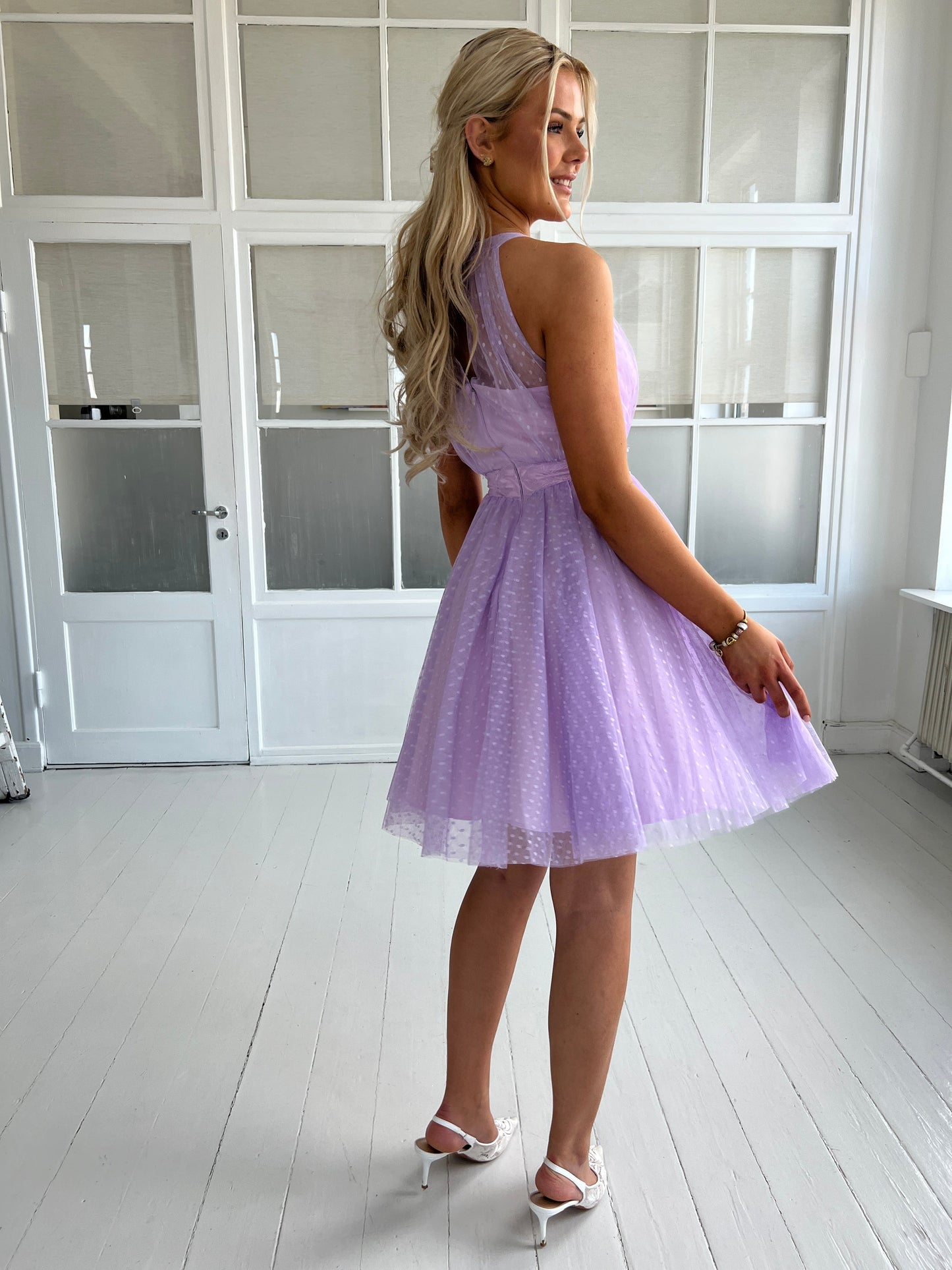 Soky light purple tulle dress