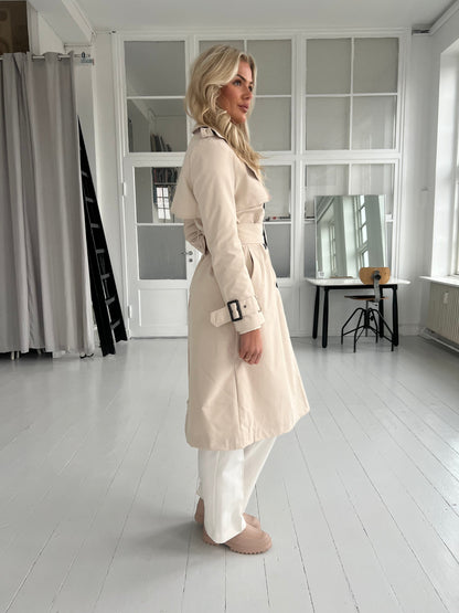 Softy beige waterproof trenchcoat (4709)