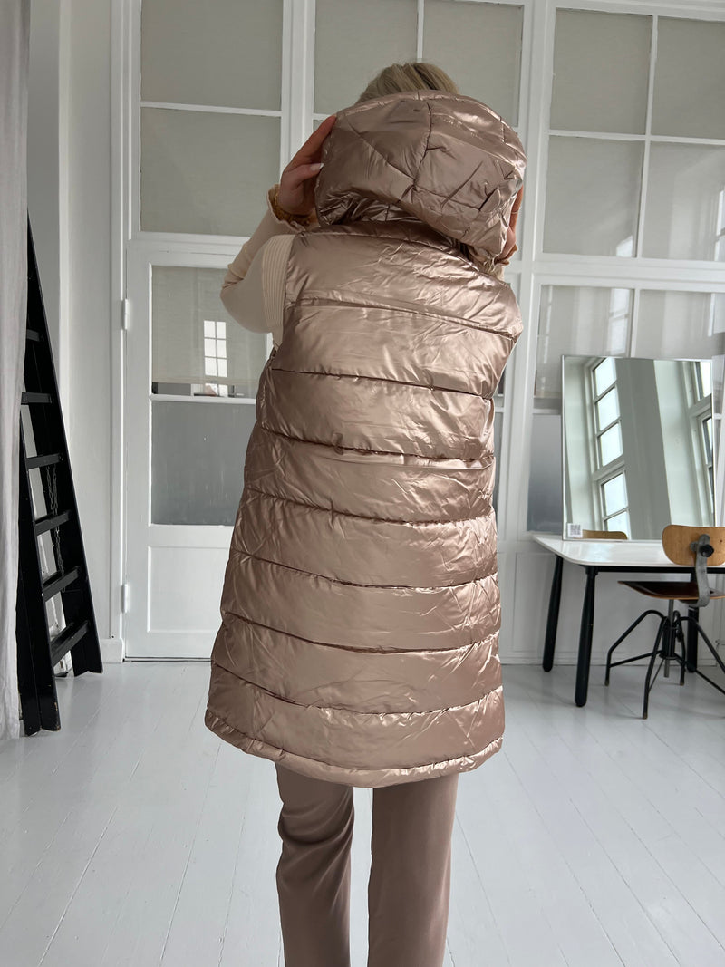 Frime golden puffer vest