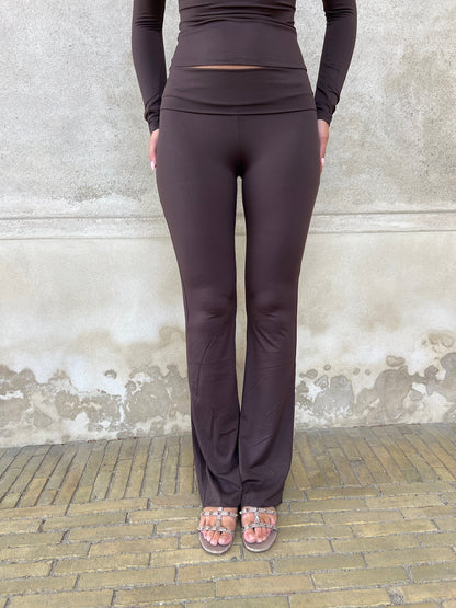 Eight Luxe fold over flared pants