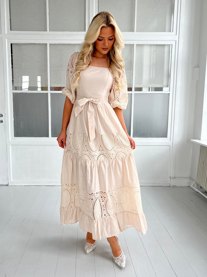 Flam beige Bohemian dress