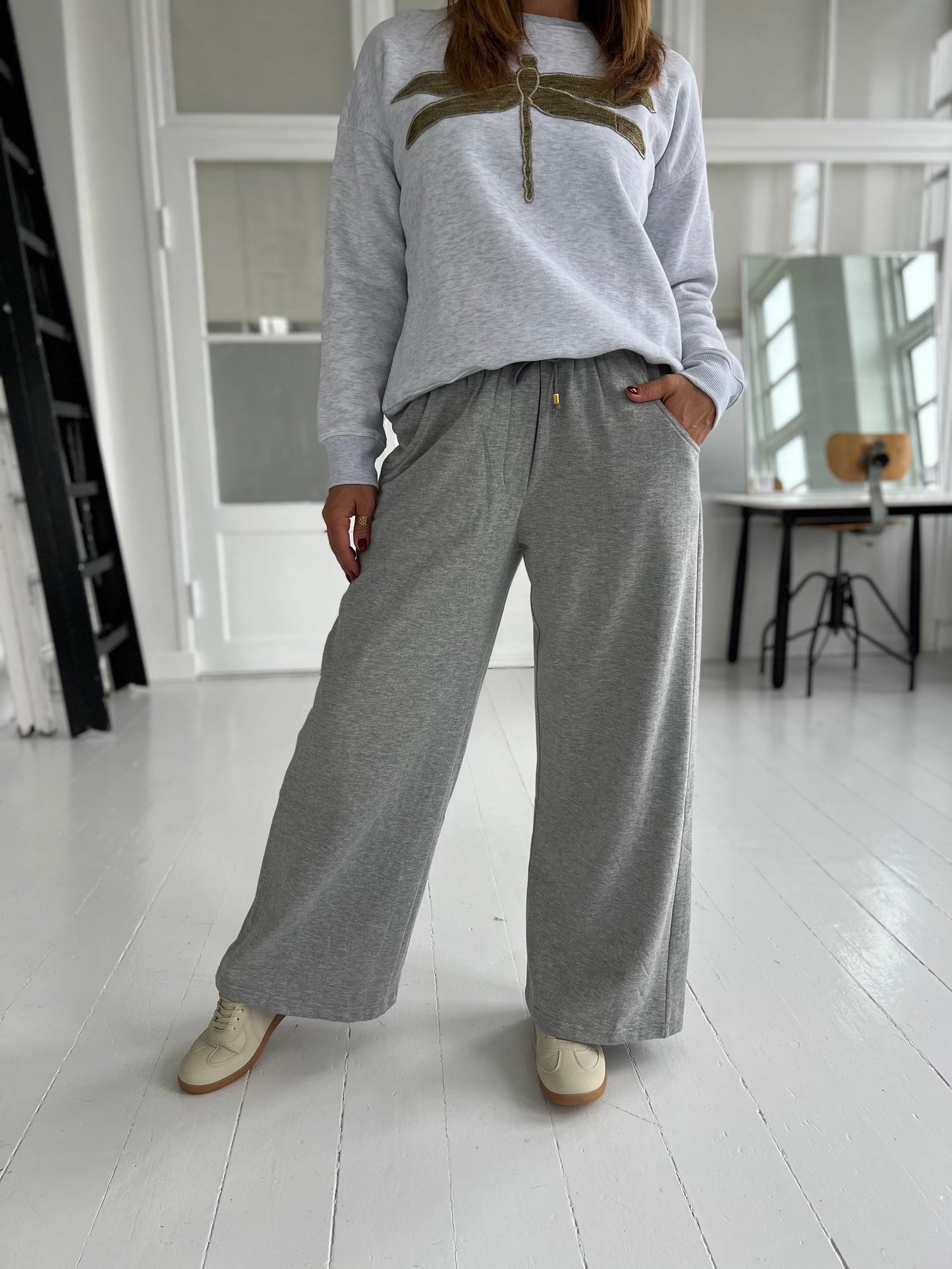 Gaspar Honolulu grey sweatpants (7909)-bukser-Aaberg Copenhagen