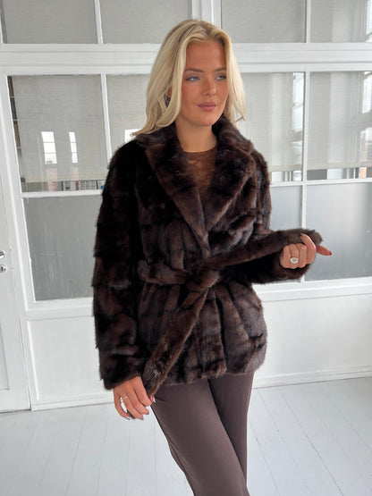 Flam marron jacket fra webshoppen Aaberg Copenhagen