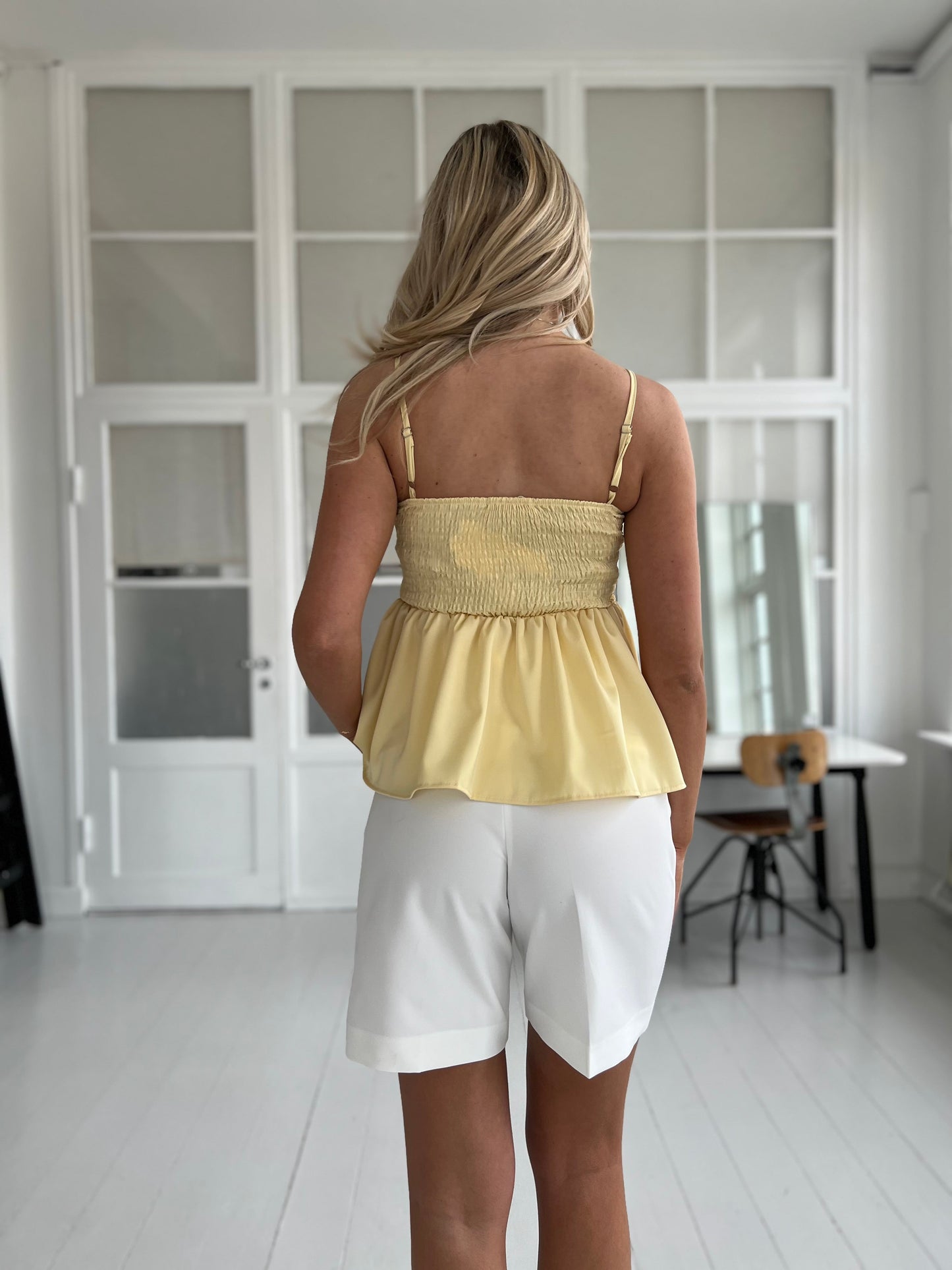 Azaka soft yellow top