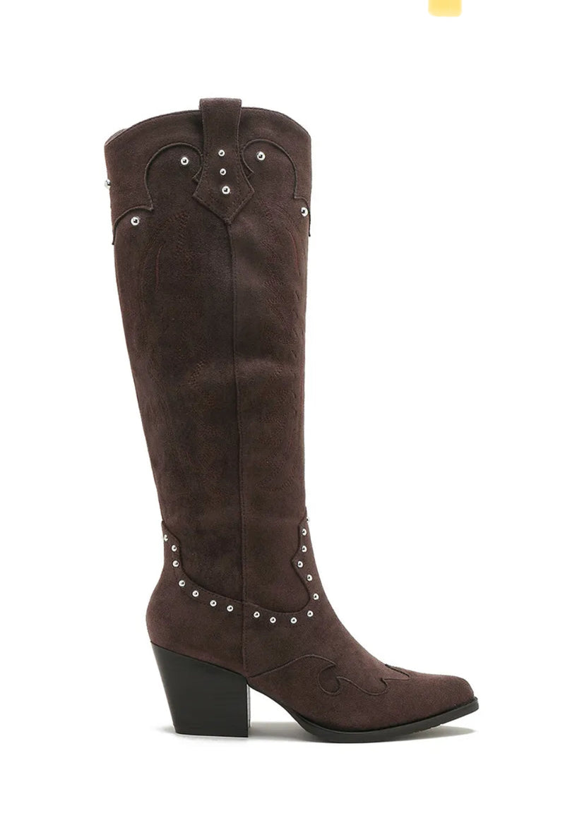 Joia dark brown boots fra webshoppen Aaberg Copenhagen