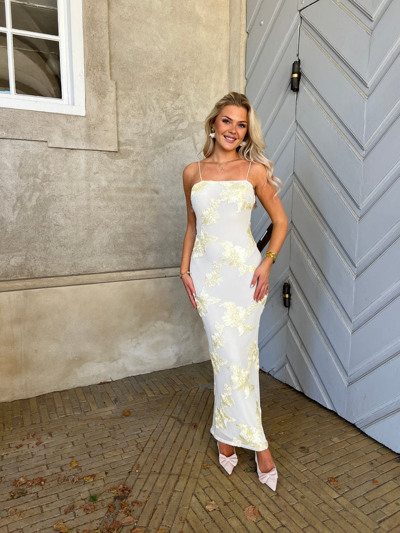 F&P beige flower dress