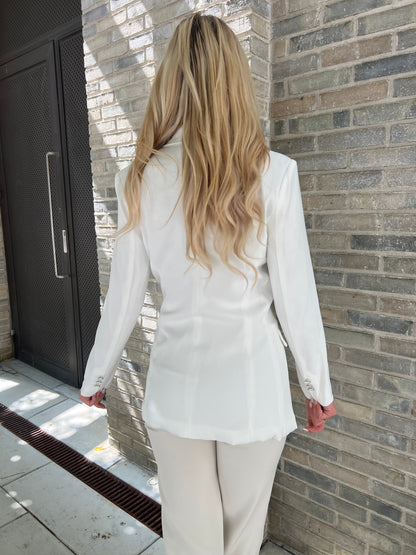 Its May white blazer