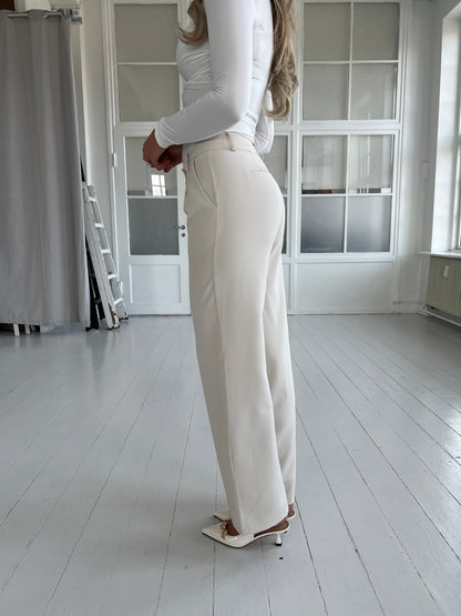 Eight Luxe cream trousers Long