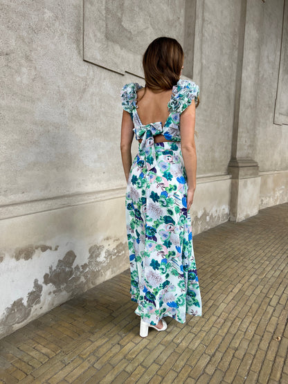 Flam Green Flower dress