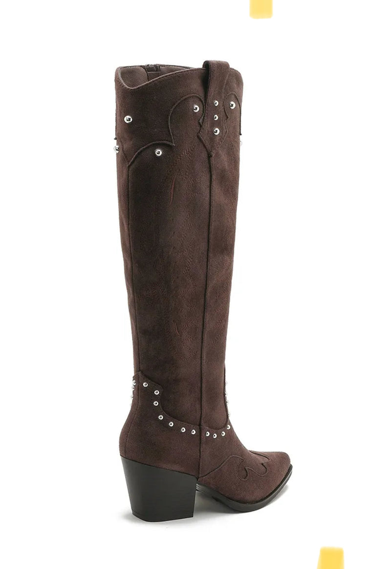 Joia dark brown boots fra webshoppen Aaberg Copenhagen