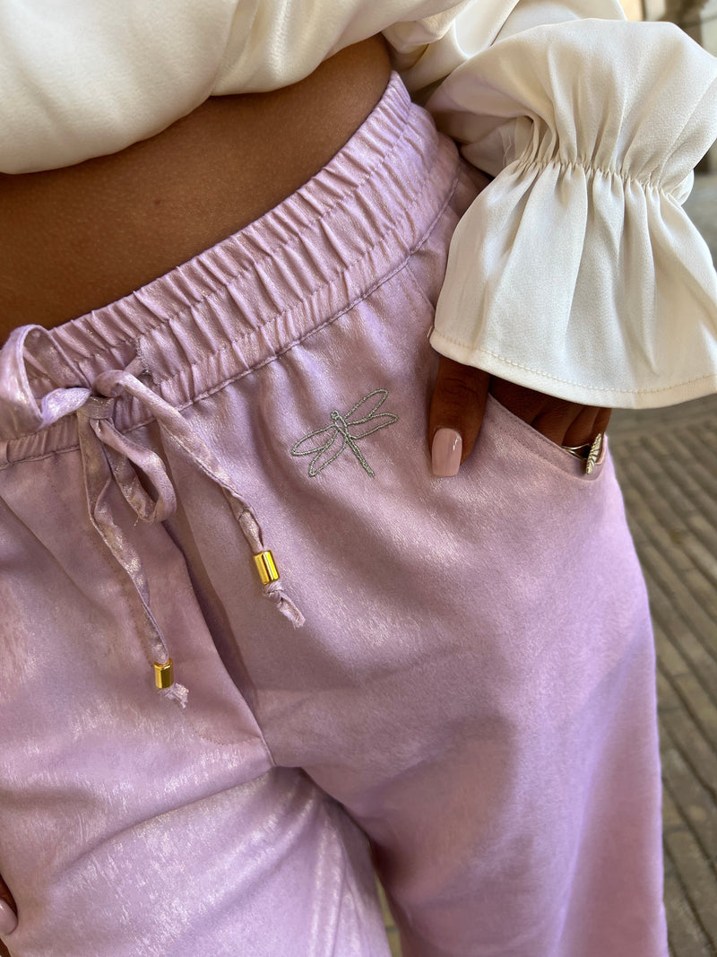 Gaspar Honolulu rose gold pants fra webshoppen Aaberg Copenhagen
