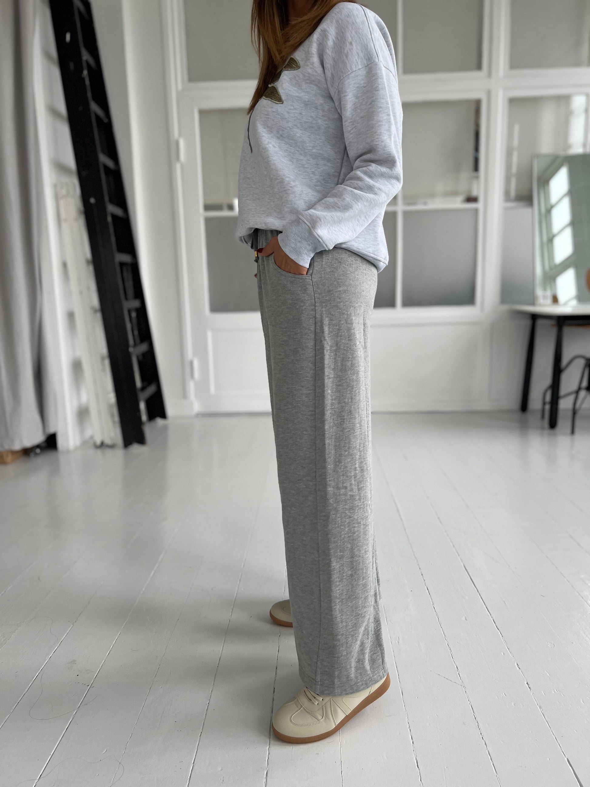 Gaspar Honolulu grey sweatpants (7909)-bukser-Aaberg Copenhagen