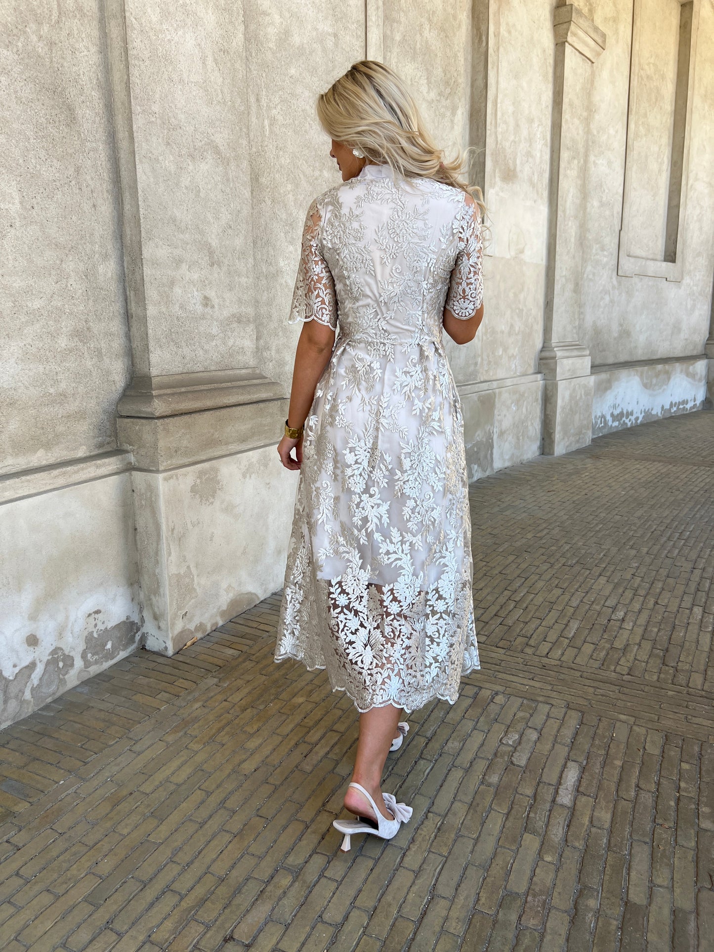 Alma champagne dress