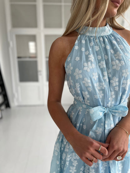 Lily McBee blue flower dress