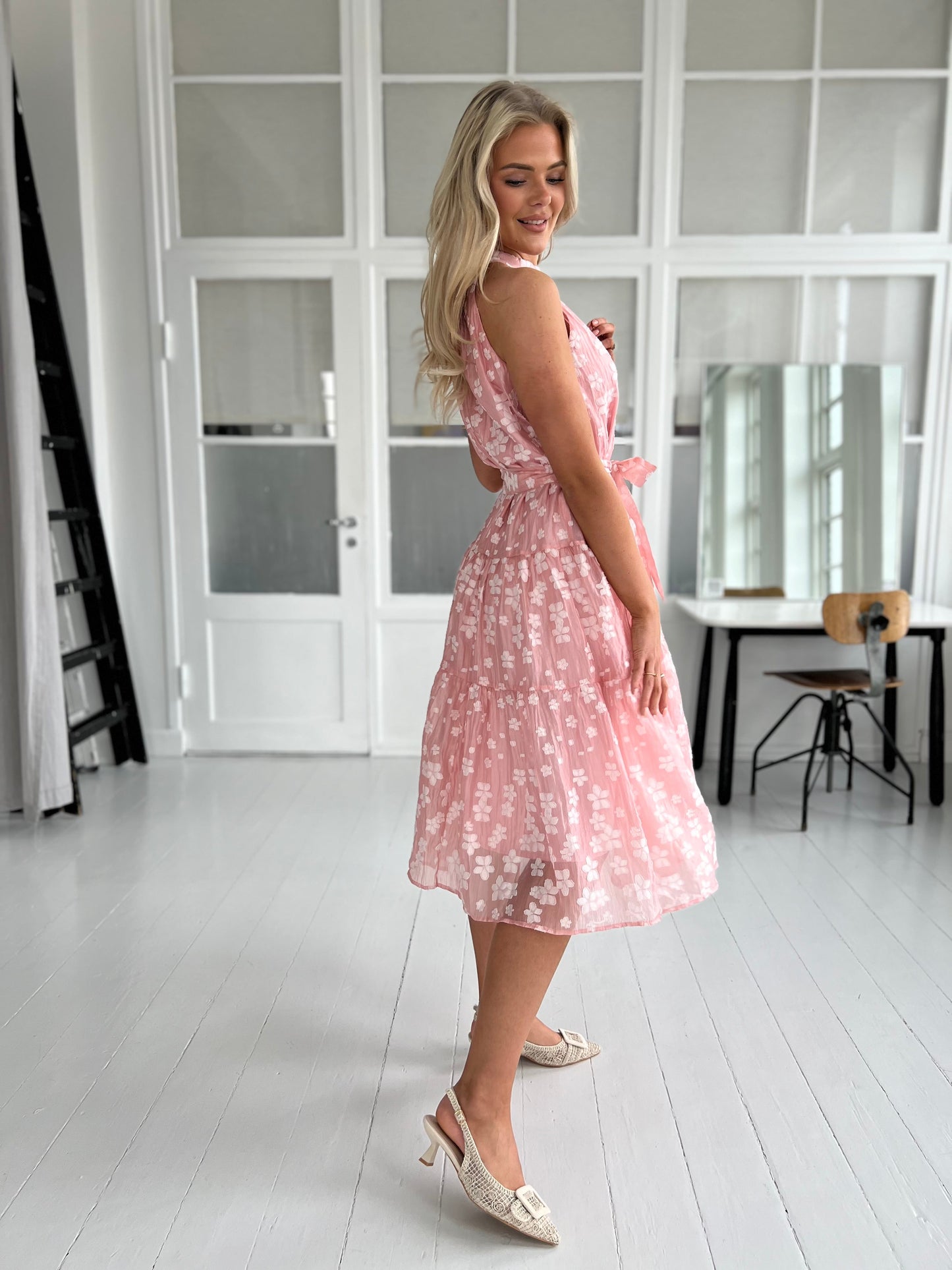 Lily McBee pink flower dress