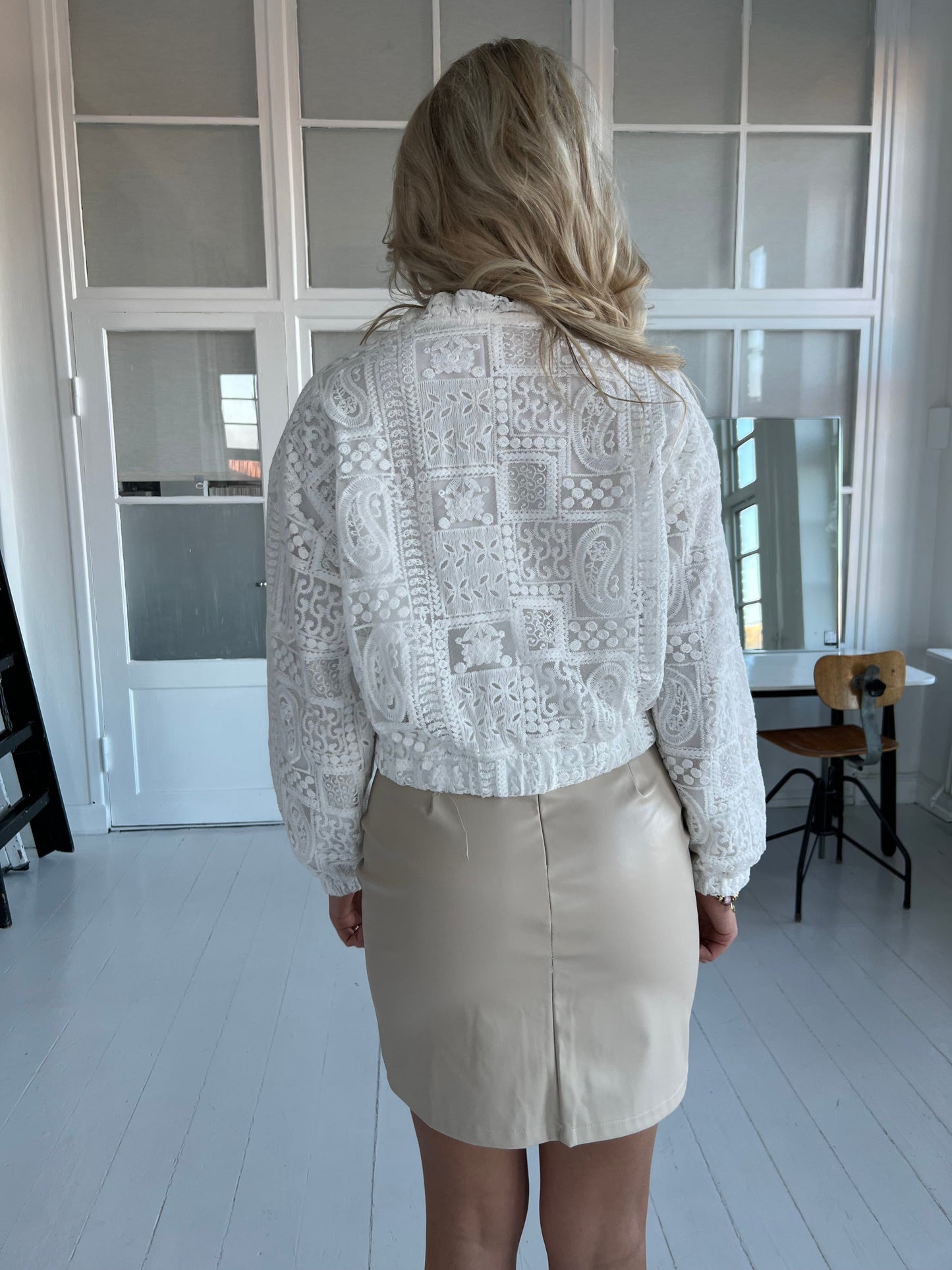 Azaka white Lace jacket (4164)