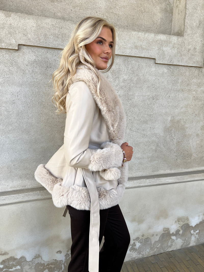 Flam beige jacket