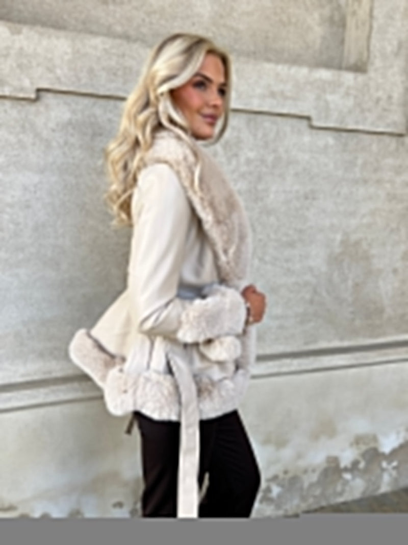 Flam beige jacket