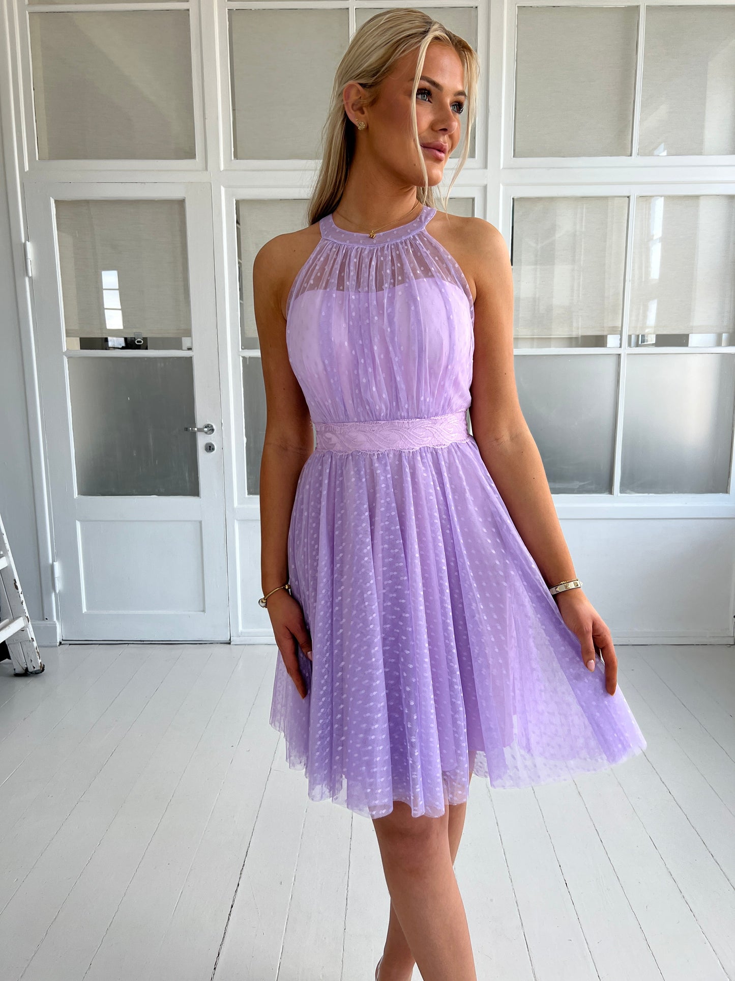 Soky light purple tulle dress