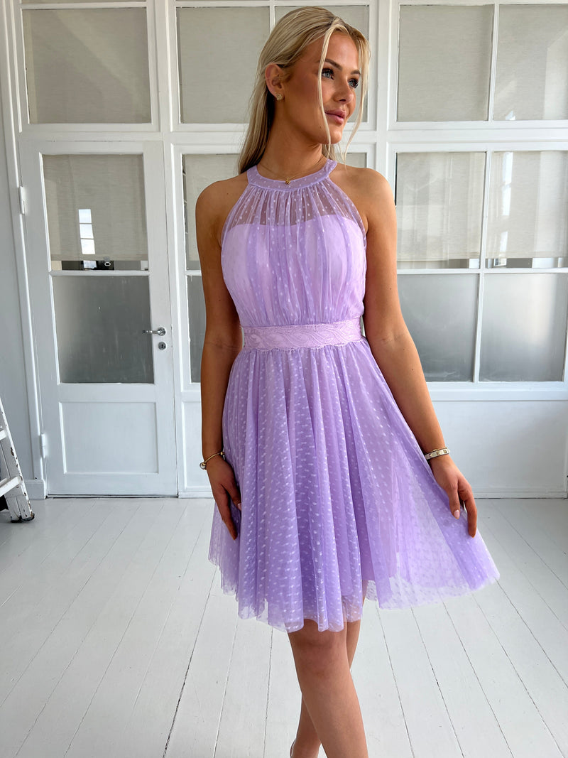 Soky light purple tulle dress