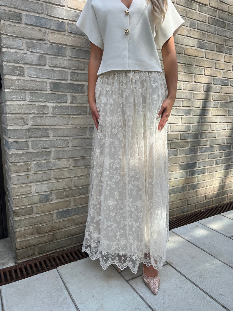 Rosie long lace skirt