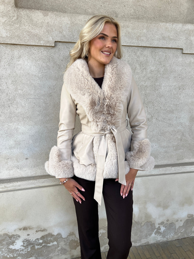 Flam beige jacket