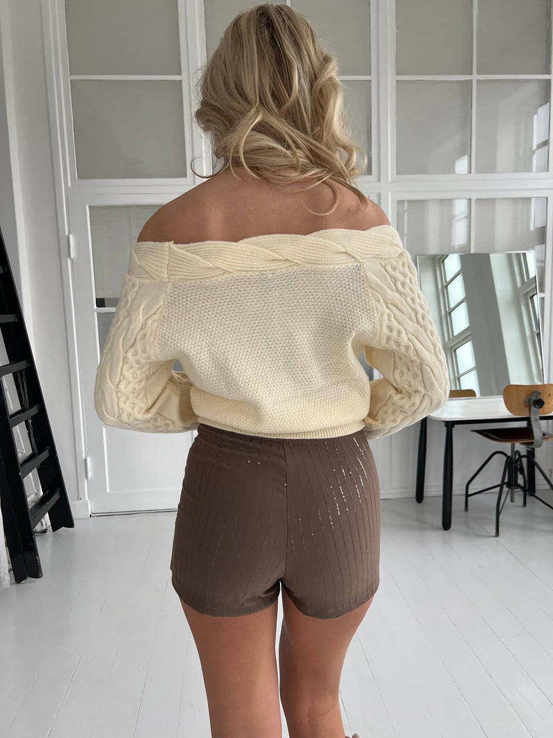 Golden Days off shoulder knit