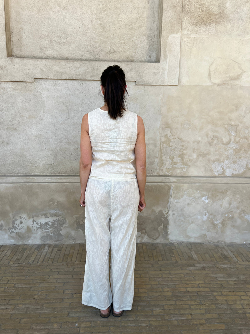 Ivory bohemian pants