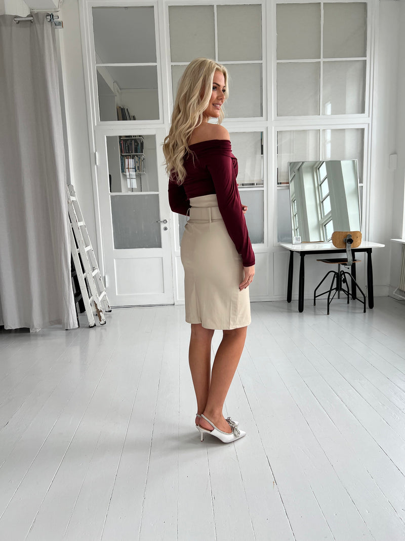 Vickie beige skirt