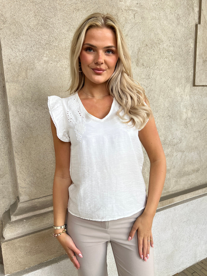 Emma Ella broderi top