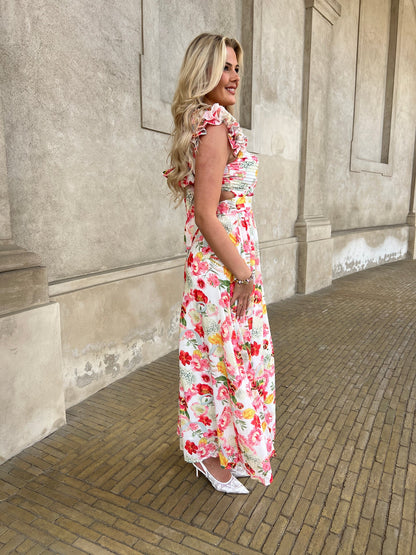 Flam Orange Flower dress