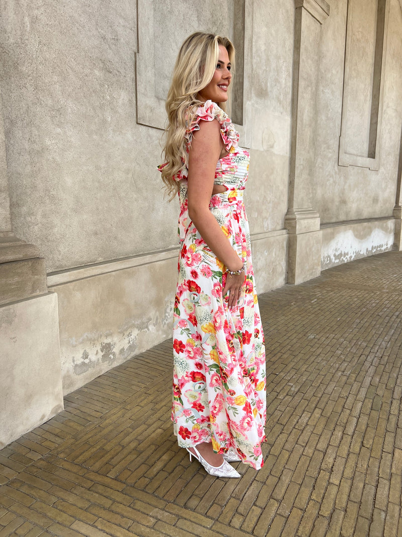 Flam Orange Flower dress