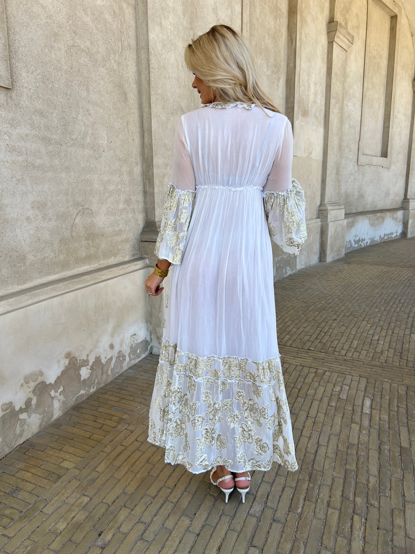 GD golden days white bohemian dress