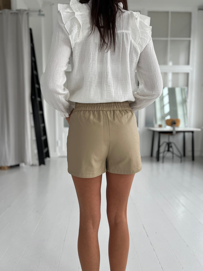 Azaka taupe shorts (6254)