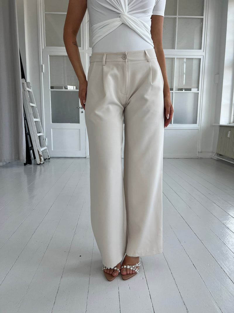 Eight Luxe cream trousers