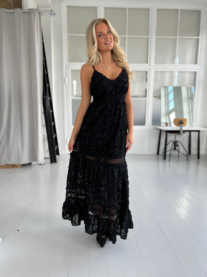 Flam black lace dress (8528)