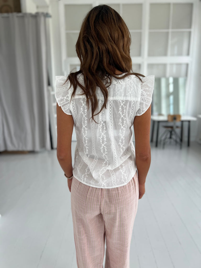 Majolica white lace top (9303)-Skjorte-Åberg CPH-Åberg Copenhagen DK