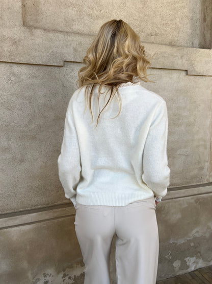 Kilky lace white knit