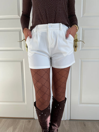 Its May white shorts