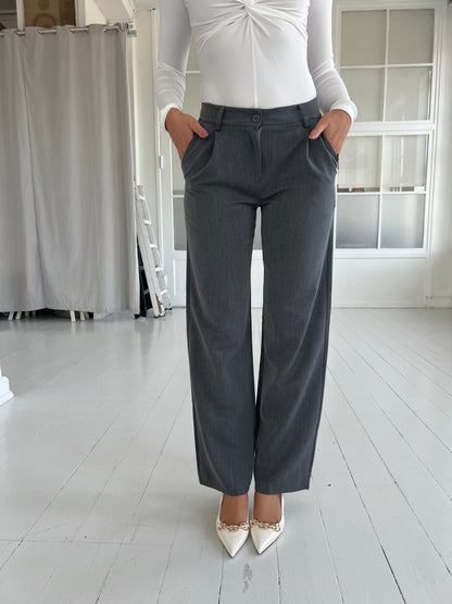 Eight Luxe grey trousers Long