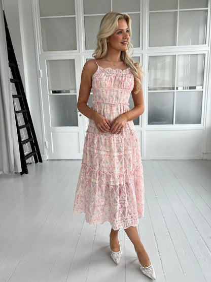 Its may pink flower dress