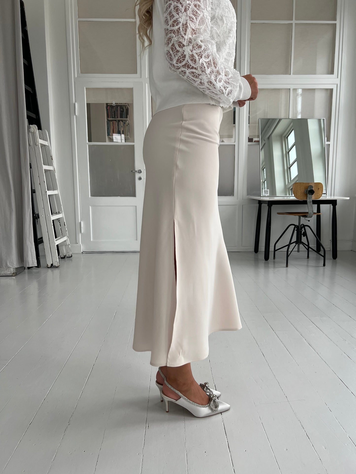 Elli White beige skirt (7161)