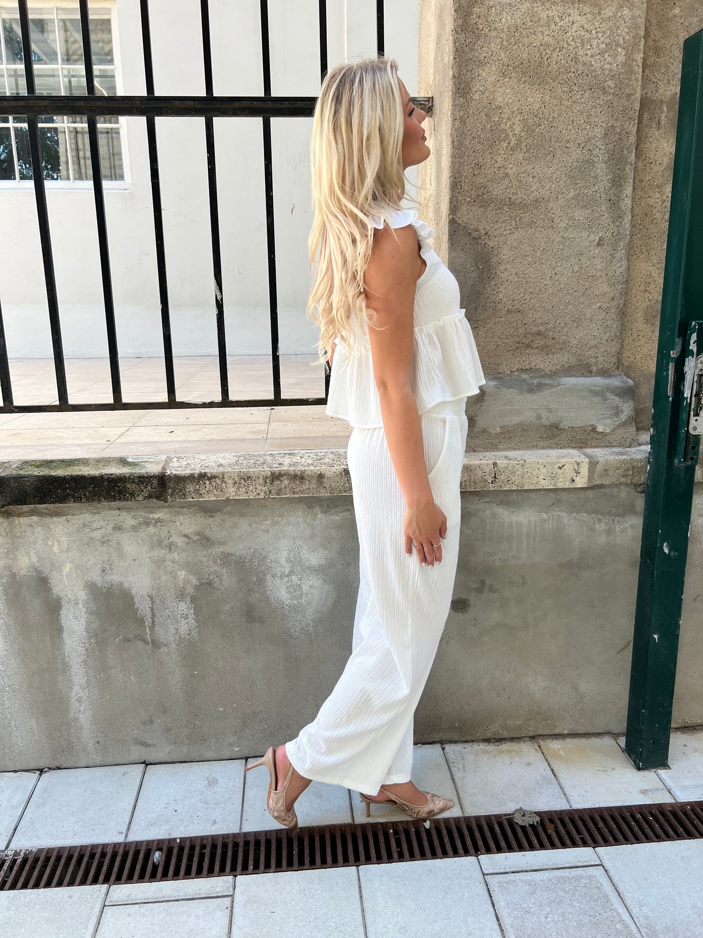 Flam Pearl White set
